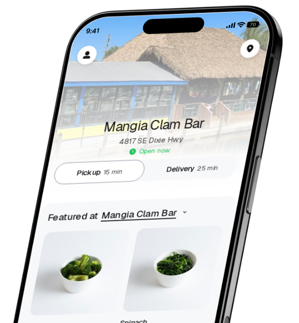 Mangia Clam Bar app preview