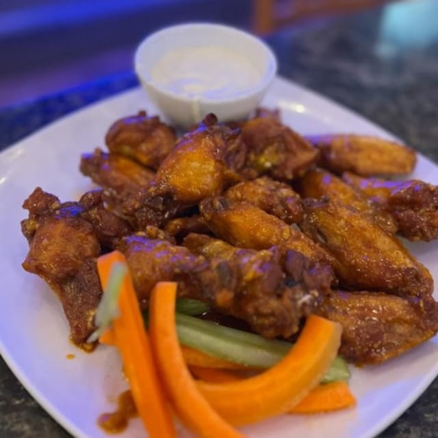 (8) Chicken Wings Happy Hour Bites.